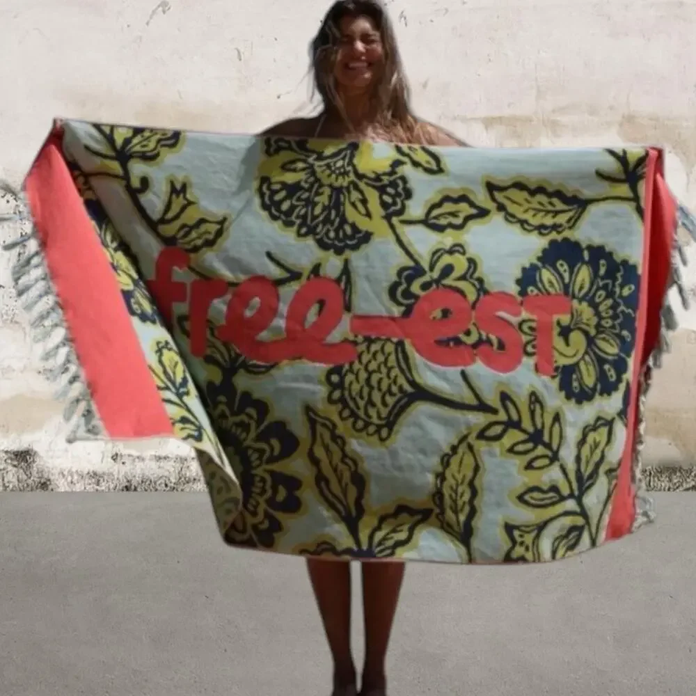 Free People $78 Free-est Eden Fringe Towel NWT